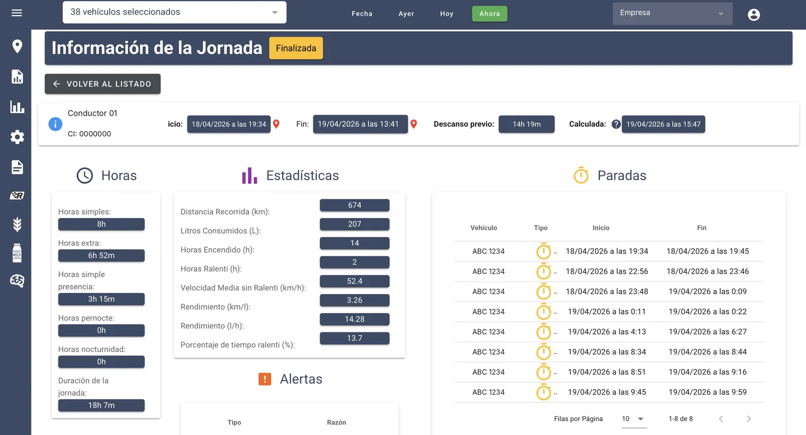 Asistente de jornales